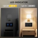 Thumbnail 6 de BSEEDLIFE Double Interrupteur Mural avec LED ⚡