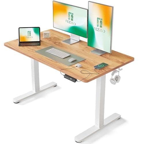 Bureau assis-debout FEZIBO 120×60 cm ⚙️