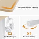 Thumbnail 4 de Bureau Claiks assis debout 160x80 cm ⚙️