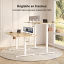 Thumbnail 5 de Bureau Claiks assis debout 160x80 cm ⚙️