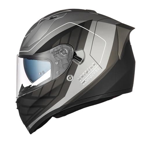 Casque ORIGINE pour moto de rue avec double visière 🎧