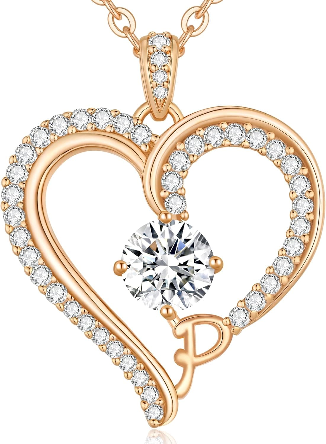 CDE Collier Initiales Femme avec Monogramme ⌚