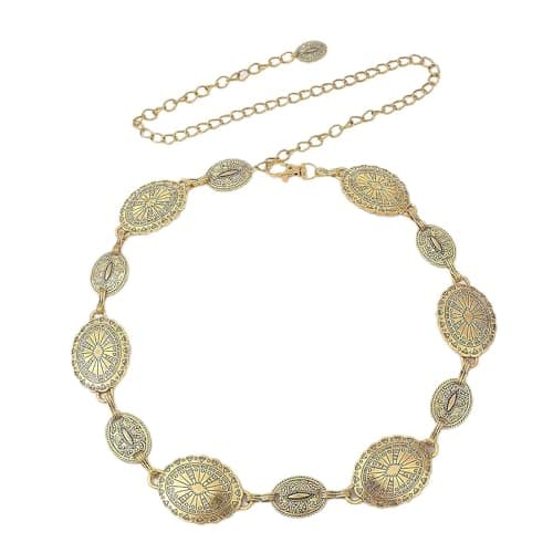 Ceinture SHIQUAN métal doré réglable ⚙️