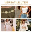 Thumbnail 4 de Ceinture SHIQUAN métal doré réglable ⚙️