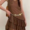 Thumbnail 6 de Ceinture SHIQUAN métal doré réglable ⚙️