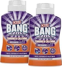 Cillit Bang Crasse et Calcaire nettoyant salle de bain 2×200 ml 🧴