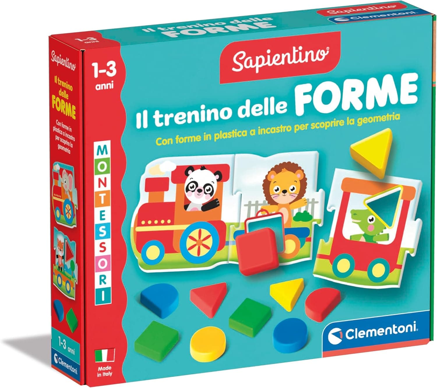 Clementoni Sapientino Montessori Train des formes — Jeu éducatif 1 an 🧸