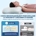 Thumbnail 1 de CloudÉtoile Oreiller Ergonomique Cervical 64x38x12 cm 🛏️