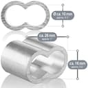 Thumbnail 5 de COM-FOUR® 12x Serre-câbles 10 mm ⚙️