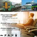 Thumbnail 1 de com-four® 2X Oreiller de nuque gonflable, 2 pièces ⚙️