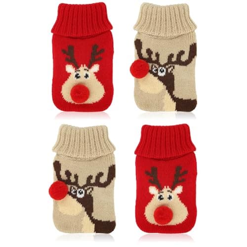 com-four® 4x chauffe-poches rouge beigé orignal ⚙️