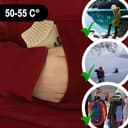 Thumbnail 2 de com-four® 4x chauffe-poches rouge beigé orignal ⚙️