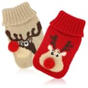 Thumbnail 5 de com-four® 4x chauffe-poches rouge beigé orignal ⚙️