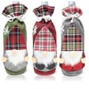 Thumbnail principal de com-four® 3 housses de bouteille de vin 📦