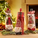 Thumbnail 1 de com-four® 3 housses de bouteille de vin 📦