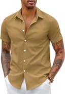 Thumbnail 2 de COOFANDY Chemise Homme Manches Courtes ajustée habillée-décontractée été 👕