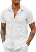 Thumbnail 4 de COOFANDY Chemise Homme Manches Courtes ajustée habillée-décontractée été 👕