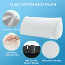 Thumbnail 2 de Coussin de soutien lombaire Dapucarin, mousse mémoire, 1 pièce ⚙️