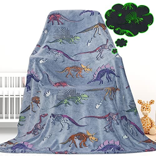 Couverture dinosaure phosphorescent 🛏️