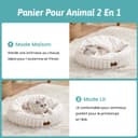 Thumbnail 2 de COZY KISS Lit pour chat capuchon 50x50x15 cm 🐱