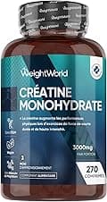 Creatine Monohydrate 270 comprimés — 3000 mg par portion 💊