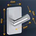 Thumbnail 7 de Crochet mural RICOO MH021-1 en acier inoxydable ⚙️