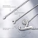 Thumbnail 2 de CRYSLOVE Collier initial lettre A-Z en cristal 💎📿