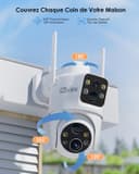 Thumbnail 3 de CZEview 4MP Caméra de surveillance extérieure 360° 📷