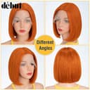 Thumbnail 3 de DÉBUT Perruque cheveux humains orange 20 cm ⚙️