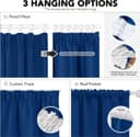 Thumbnail 3 de Deconovo rideaux occultants galon fronceur bleu roi 168x229 cm 📪
