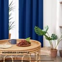 Thumbnail 6 de Deconovo rideaux occultants galon fronceur bleu roi 168x229 cm 📪