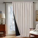 Thumbnail 2 de Deconovo Rideaux opaques avec bande froncée lin 200x260 cm 💡