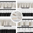 Thumbnail 3 de Deconovo Rideaux opaques avec bande froncée lin 200x260 cm 💡