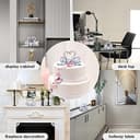 Thumbnail 5 de Décoration en verre de cristal deux cygnes Swarovski ⚡