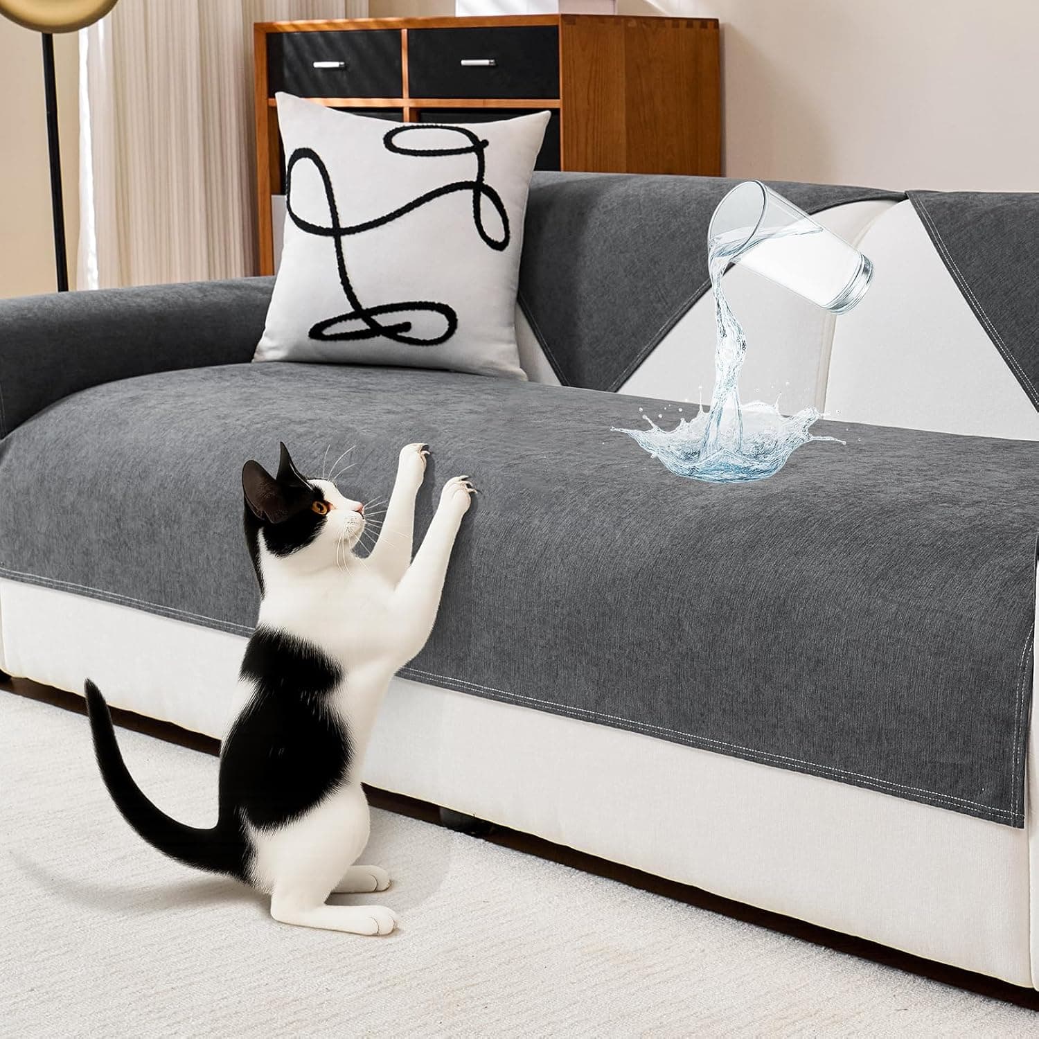 DeepDream Housse de canapé imperméable 90 × 90 cm 🛋️