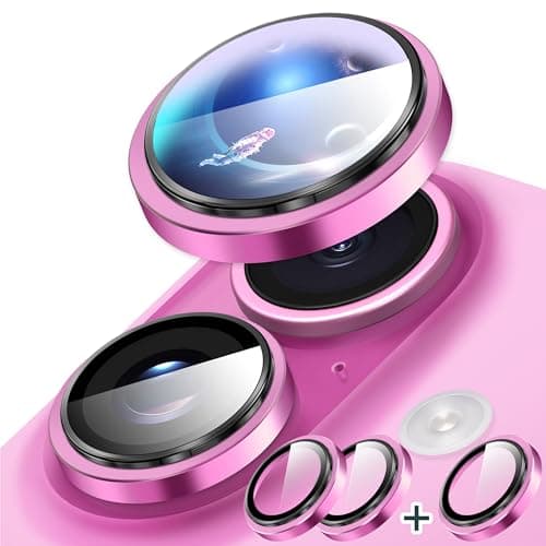 Diruite Protection Objectif Caméra iPhone 16 rose 📷