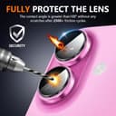 Thumbnail 5 de Diruite Protection Objectif Caméra iPhone 16 rose 📷