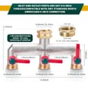 Thumbnail 1 de Distributeur 3 voies laiton nickelé ⚙️