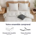 Thumbnail 4 de Dreamzie Housse de couette 260×240 coton rayé avec fermeture éclair 🛏️