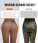 Thumbnail 1 de DUCMODA Collants thermiques doublés en polaire pour femme, taille haute, extensible ⚙️