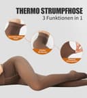 Thumbnail 2 de DUCMODA Collants thermiques doublés en polaire pour femme, taille haute, extensible ⚙️