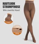 Thumbnail 4 de DUCMODA Collants thermiques doublés en polaire pour femme, taille haute, extensible ⚙️