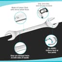 Thumbnail 2 de DURATECH Clés plates double extrémité 8 pièces 3 mm 🔧