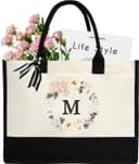 Thumbnail 5 de DWDC Sac fourre-tout lettres A à Z et cadeau personnalisé 📁