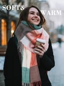 Thumbnail 3 de Echarpe femme hiver cachemire, cadeau original 🌬️