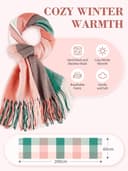 Thumbnail 5 de Echarpe femme hiver cachemire, cadeau original 🌬️