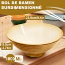 Thumbnail 2 de Ensemble de 2 bols ramen céramiques 9,4 pouces ⚙️