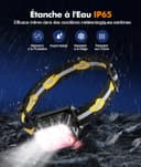 Thumbnail 3 de EOIWUY Lampe frontale LED 350 lm, rechargeable, étanche ⛺
