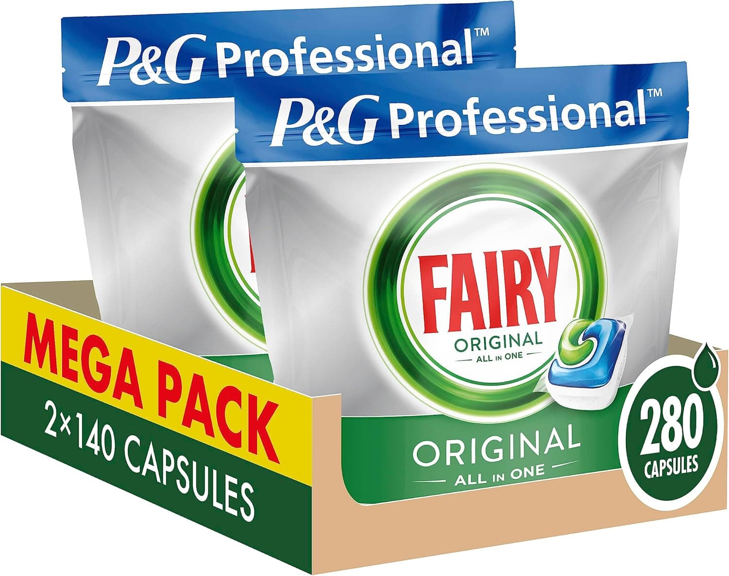 Fairy Professional All In One 280 capsules — tablettes lave-vaisselle 🍽️