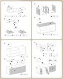 Thumbnail 6 de Feandrea Cache-Litière pour 2 chats, meuble blanc ⚙️